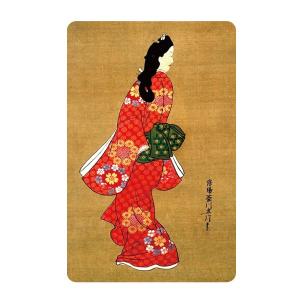 日本のおみやげ　和柄　小物　外国人へのプレゼント　カードサイズマグネット／見返り美人｜tokyo-treasures