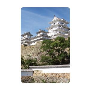 日本のおみやげ　和柄　小物　外国人へのプレゼント　カードサイズマグネット／新・姫路城｜tokyo-treasures