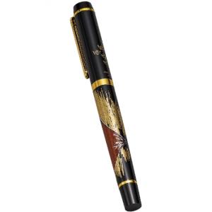 日本のおみやげ 和柄 文具 山中塗 蒔絵万年筆／秋草 : 日本のおみやげ