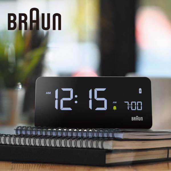 ブラウン 置き時計 BRAUN Digital Alarm Clock Qiワイヤレス充電 BC21...