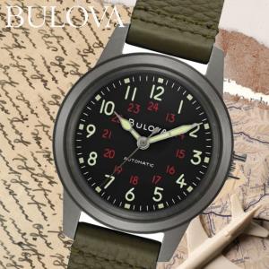 BULOVA ブローバ 腕時計 国内正規品 96A246 Military ミリタリー 自動 