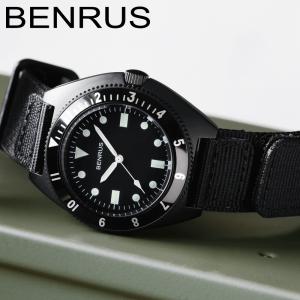 ベンラス 腕時計 ミリタリーウォッチ BENRUS TYPE-III BLACK メンズ