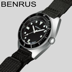 ベンラス 腕時計 ミリタリーウォッチ BENRUS TYPE-III BLACK メンズ
