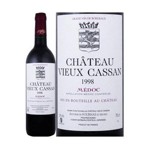 赤ワイン フランス・ボルドー シャトー・ヴュー・カッサン 1998 フランス  750ml ミディア...