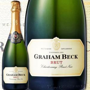 スパークリングワイン 白 グラハム・ベック・ブリュット・NV【南アフリカ共和国】【白スパークリングワイン】【750ml】【辛口】【Graham Beck】｜tokyo-wg