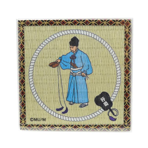相撲畳コースター 行司 90mm×90mm　TATAMI COASTER コースター おしゃれ かわ...