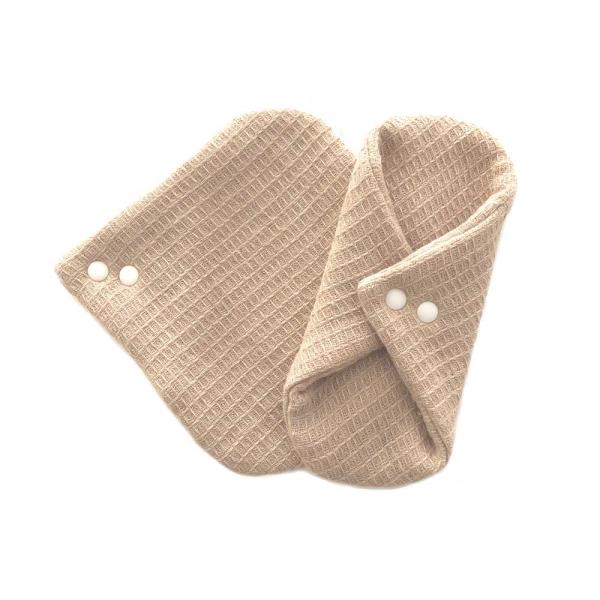 極みスナップ付ライナー　Mサイズ　オーガニックコットン100％　ラウンド 1枚入り 布ナプキン 生理...