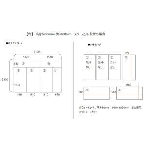 吸音材 断熱材 防音材 ホワイトキューオン カ...の詳細画像3