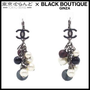 シャネル CHANEL ピアス ガンメタル メタ...の商品画像