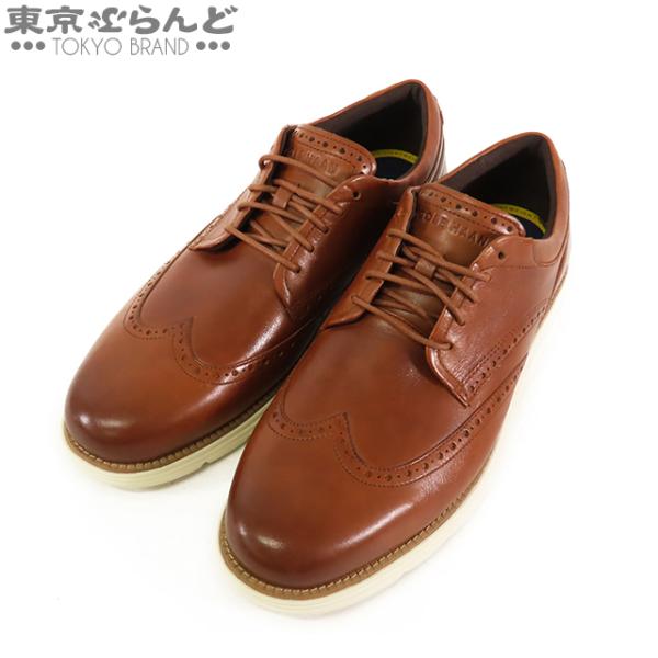 コールハーン COLE HAAN グランド＋ ウィングチップ オックスフォード ブラウン レザー サ...