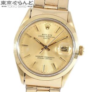 返品可 ロレックス ROLEX オイスターパーペチュアルデイト 腕時計 メンズ 1550 54番台 オイスター巻きブレス 自動巻 GP アンティーク OH 仕上済 101590361｜tokyobrand