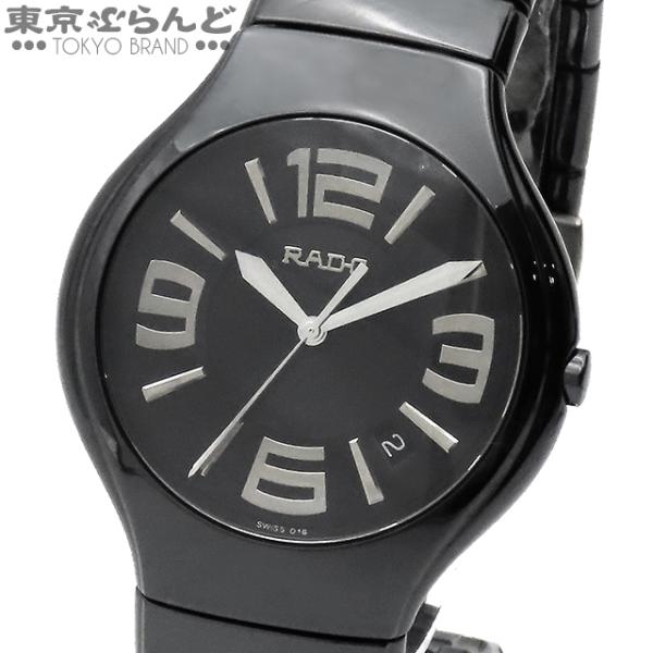 ラドー RADO ダイヤスター 115.0653.3 ブラック セラミック 樹脂系 SS デイト ダ...