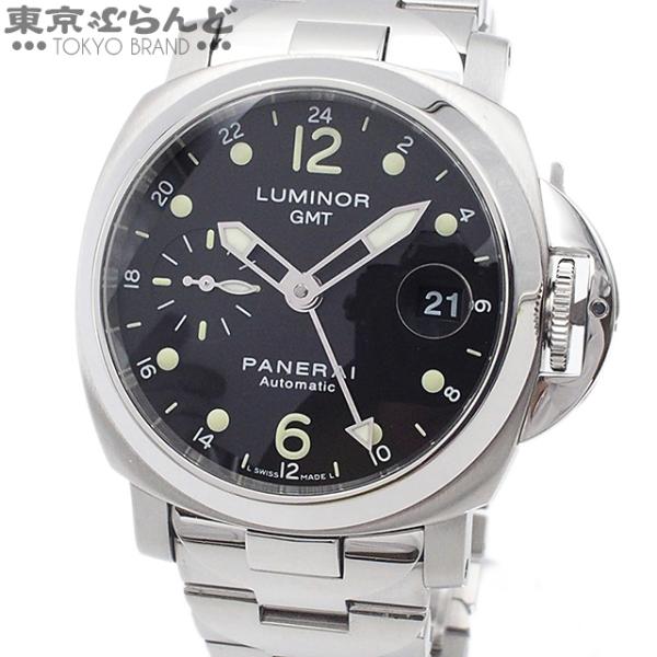 パネライ PANERAI ルミノールGMT PAM00160 ブラック SS 箱・ギャラ付き 腕時計...