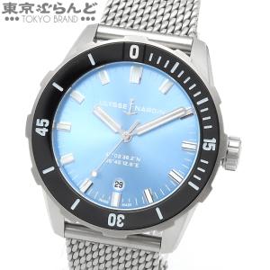 ユリスナルダン ダイバー 42mm ハンダ 100本限定 8163-175/93-J アイスブルー ...