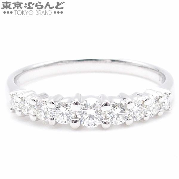 タサキ TASAKI ハーフエタニティ ダイヤモンド リング 0.34ct ホワイトゴールド Pt9...