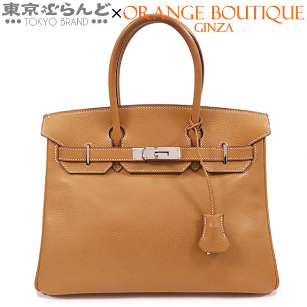 エルメス HERMES バーキン 30 □J刻印 ナチュラル シルバー金具 ヴァッシュリエジェ ハン...