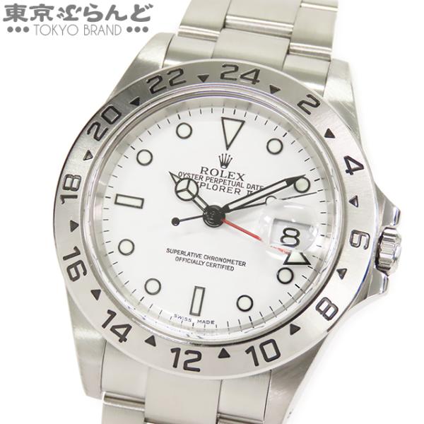 ロレックス ROLEX エクスプローラー II 2 16570 A番 ホワイト 白文字盤 SS オイ...