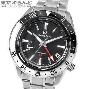 3年保証 セイコー SEIKO グランドセイコー GMT SBGE277 9R66-0BK0 ブラック SS 箱・保証書付き 腕時計 メンズ スプリングドライブ 展示未使用 101704103