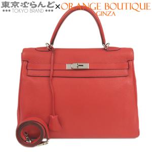 エルメス HERMES ケリー35 ルージュピヴォワンヌ シルバー金具 トリヨン 内縫 2WAY シ...