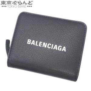 バレンシアガ BALENCIAGA エブリデイ スモール ラウンド ウォレット 551933 ブラッ...