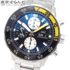 アイダブリューシー シャフハウゼン IWC SCHAFFHAUSEN アクアタイマー クロノ IW376701 ネイビー SS 腕時計 メンズ 自動巻 仕上済 101712313｜tokyobrand