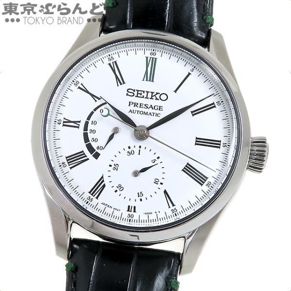 セイコー SEIKO プレザージュ SARW051 6R27-00P0 ホワイト SS クロコダイル...