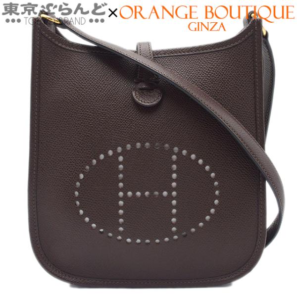 エルメス HERMES エヴリン TPM □I刻印 ショコラ ゴールド金具 エプソン ショルダーバッ...