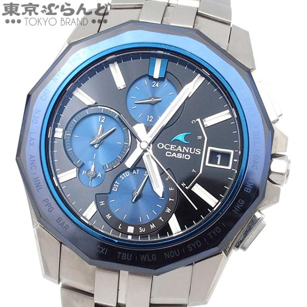 カシオ CASIO オシアナス マンタ OCW-S6000-1AJF ブルー チタン 腕時計 メンズ...