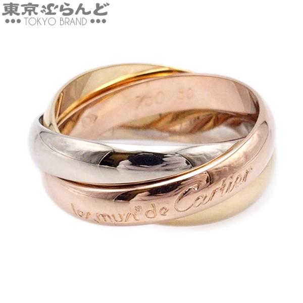 カルティエ CARTIER トリニティ リング スリーカラーゴールド K18YG K18PG K18...