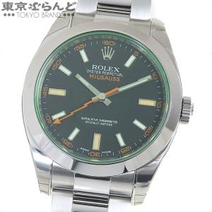 ロレックス ROLEX ミルガウス 116400GV ランダム番 ブラック SS オイスターブレス ...