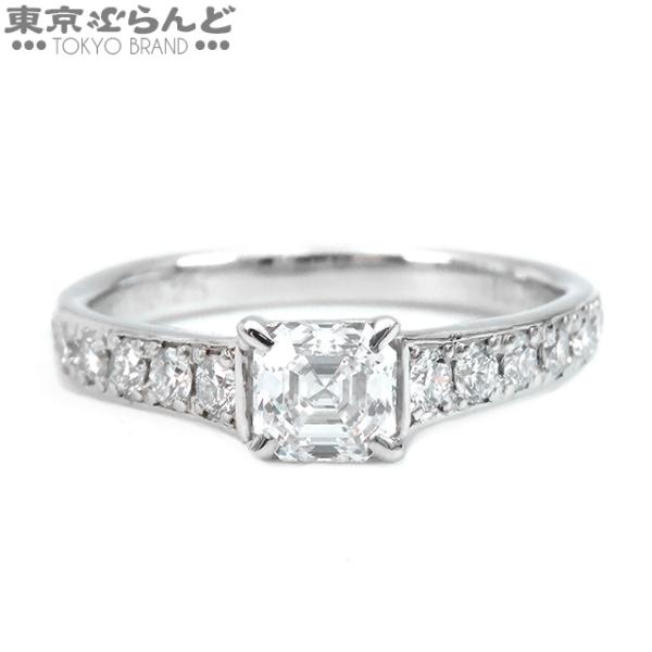 ロイヤルアッシャー ROYAL ASSCHER ダイヤモンドリング Pt900 9号相当 0.53c...