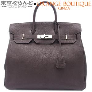 エルメス HERMES オータクロア 32 □K刻印 ショコラ シルバー金具 シェーブル ハンドバッ...