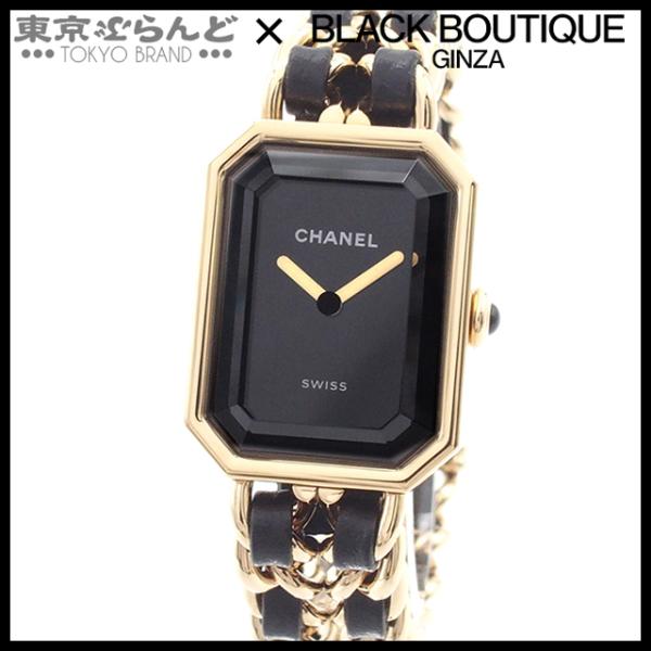 シャネル CHANEL プルミエール M オリジナルエディション H6951 ブラックxゴールド S...