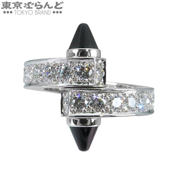 カルティエ メノット リング B4048750 B4048700 ホワイトゴールド K18WG ダイ...