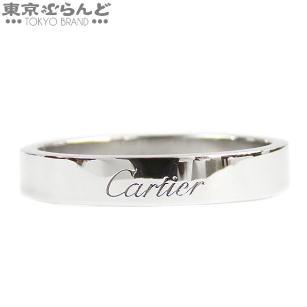 カルティエ CARTIER エングレーブド リング プラチナ Pt950 21号相当 61 指輪 メ...