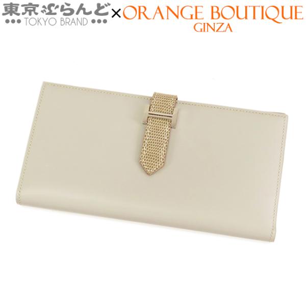 エルメス HERMES ベアンスフレ タッチ X刻印 パールグレーxフィセル シルバー金具 タデラク...