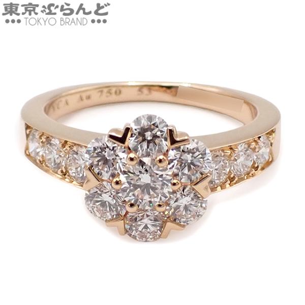 ヴァンクリーフ＆アーペル フルーレットリング ラージ VCARPOLW53 ピンクゴールド K18P...