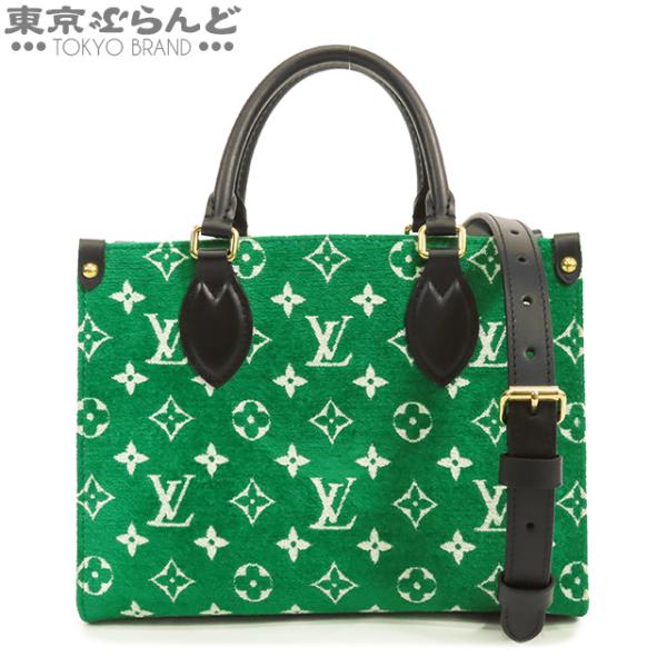 ルイヴィトン LOUIS VUITTON オンザゴー PM M46216 グリーンxホワイト モノグ...