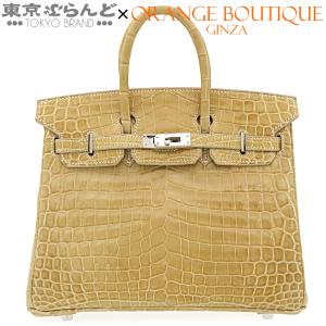 エルメス HERMES バーキン 25 □P刻印 ベージュ シルバー金具 ニロティカス ハンドバッグ レディース 101832841