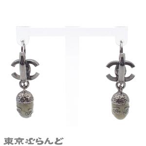 シャネル CHANEL ピアス ガンメタル メ...の詳細画像2