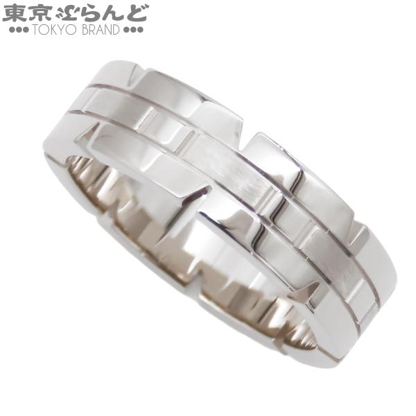 カルティエ CARTIER タンクフランセーズ リング ホワイトゴールド K18WG 16.5号相当...