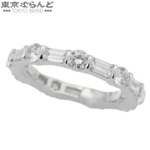 ハリーウィンストン ラウンド エメラルドカット バーセット Pt950 ダイヤモンド フルエタニティ 1.01ct 0.96ct 9号相当 リング・指輪 仕上済 101846311
