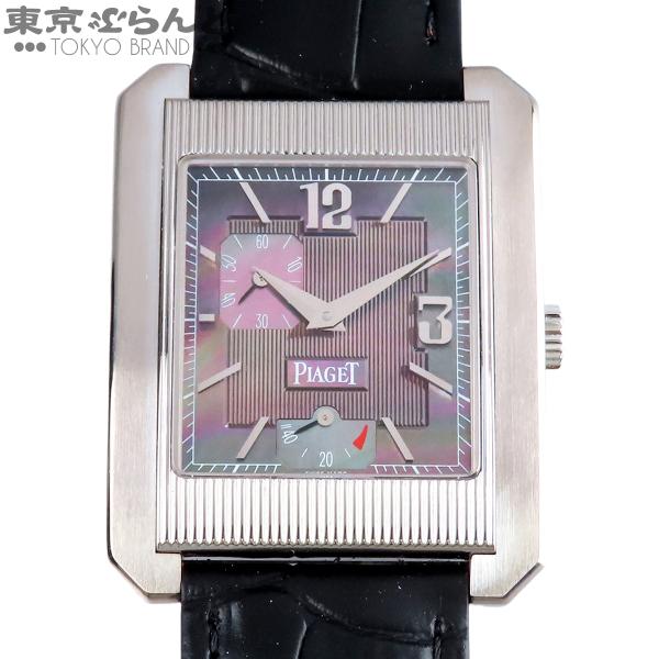 ピアジェ PIAGET プロトコール G0A27085 ブラックシェル K18WG シェル レザー ...