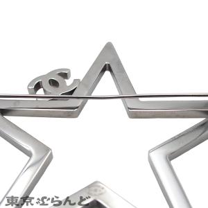 シャネル CHANEL ブローチ シルバー メ...の詳細画像3
