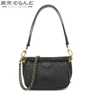ルイヴィトン LOUIS VUITTON ミュルティ ポシェット アクセソワール M80399 ブラック モノグラムアンプラント ショルダーバッグ レディース 101850707