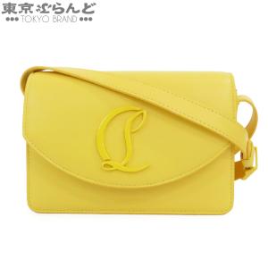 クリスチャンルブタン Christian Louboutin ルビ 54 1245050Y146 イエロー ナッパ CLムーンクレスト クロスボディバッグ ショルダーバッグ 展示未使用 101853320