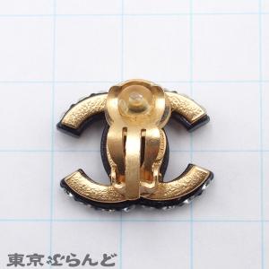 シャネル CHANEL イヤリング ブラック ...の詳細画像4