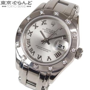 ロレックス ROLEX デイトジャスト パールマスター 69319 シルバー K18WG ダイヤモンド 金無垢 W番 腕時計 レディース 自動巻 仕上済 101855435