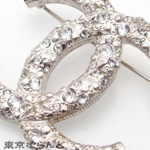 シャネル CHANEL ブローチ シルバー メ...の詳細画像3