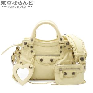 バレンシアガ BALENCIAGA ネオ カゴール XS 700940 イエロー レザー 2WAY ショルダーバッグ ハンドバッグ レディース 101870870